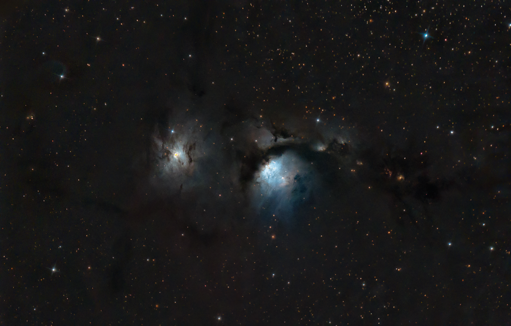 Erano anni che tentavo di ottenere uno scatto decente di questa nebulosa a riflessione situata nel complesso nebuloso molecolare di Orione. Sky-Watcher Italia Quattro 200/800 f4, ZWO Astronomy Cameras ASI294MC Pro, AZEQ6-GT, Optolong Filter L-Pro.