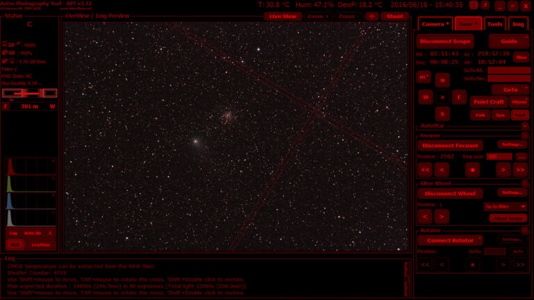 APT Astrophotography Tool le novità della v 3.82 3.84