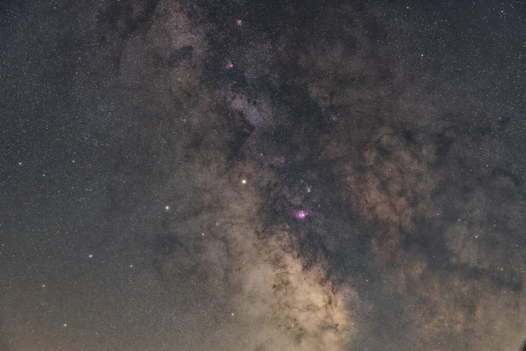 via lattea largo campo paesaggistica notturna astrofotografia astroinseguitore luca fornaciari stare adventurer