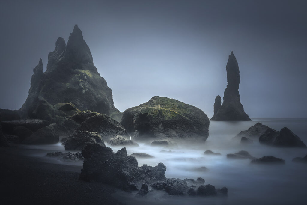 Black Water iceland islanda elaborazione acqua cascata mare oceano photoshop processing orton