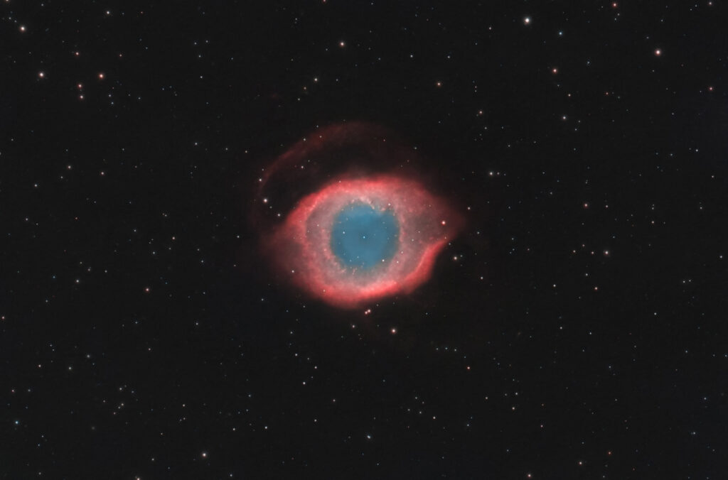 Nebulosa Planetaria Elica NGC 7293 Tecnosky APO SLD 130/900 Blog di astrofotografia