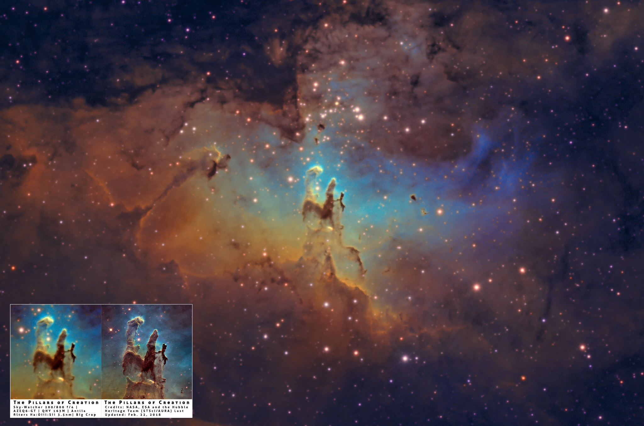 Astrofotografia in Banda Stretta e Hubble Palette - Luca Fornaciari.