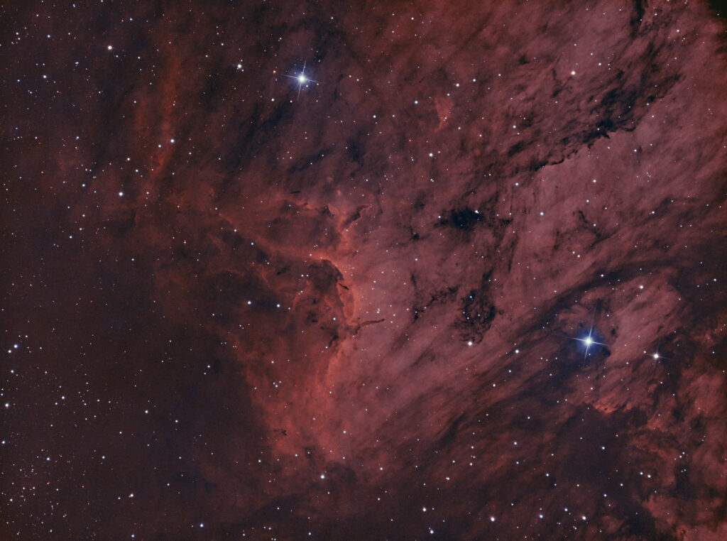 Nebulosa Pellicano IC 5070 astrofotografia