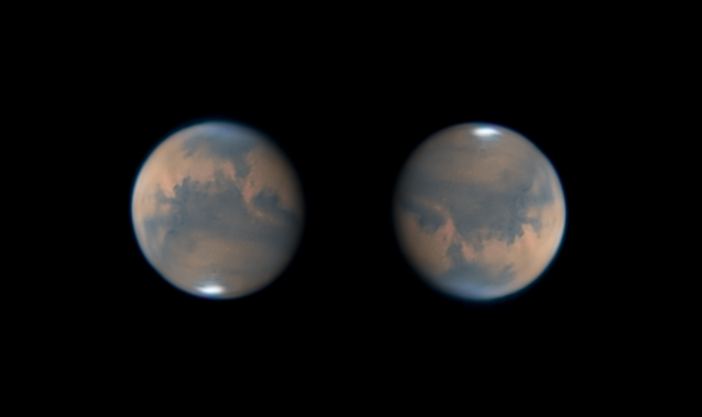 Marte 2020, realizzato presso l'associazione astrofili GAGBA di Modena con Meade LX200 e ASI 120 monocromatica imaging planetario astrofotografia