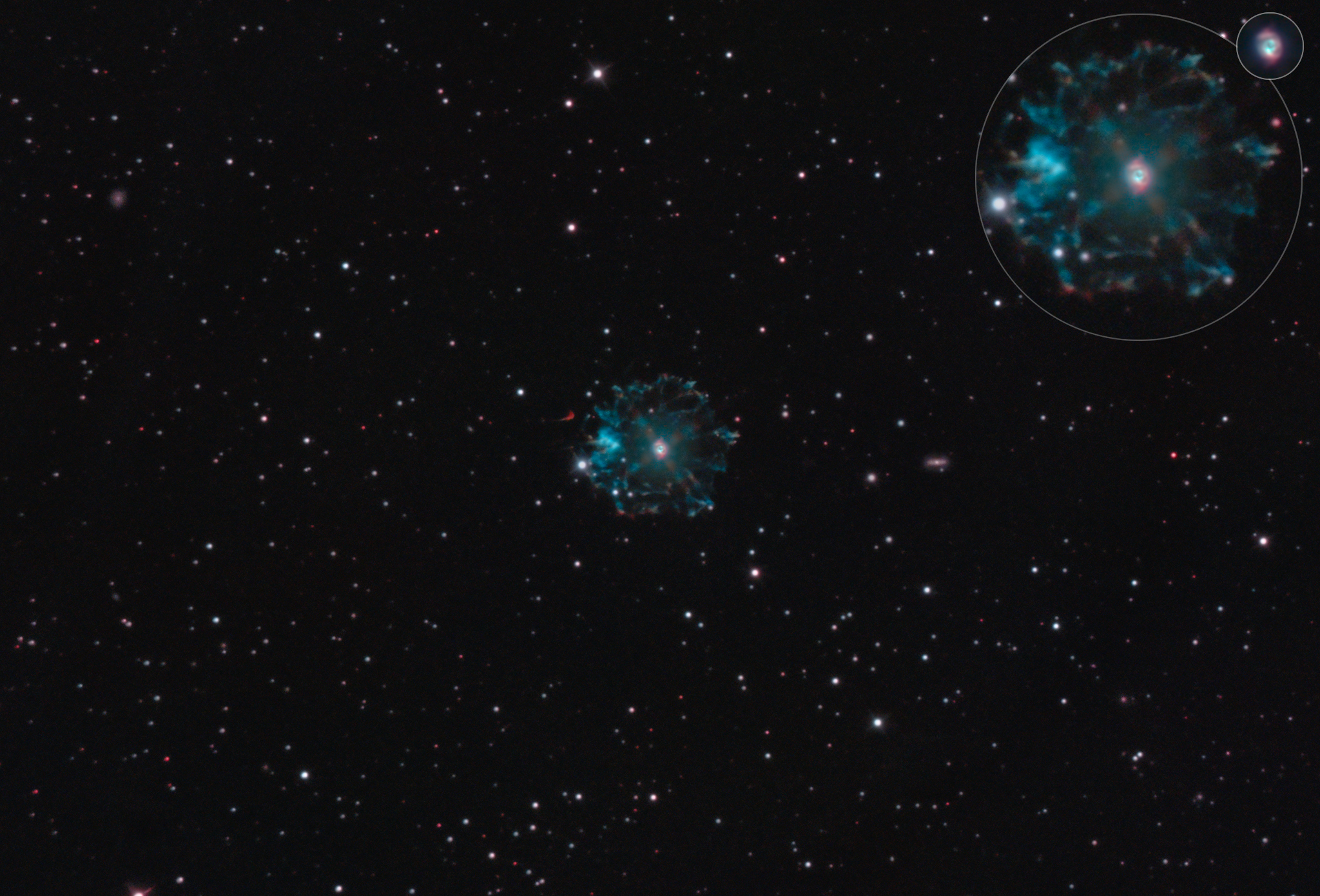 Astrofotografia HDR sulla nebulosa Occhio di Gatto NGC 6543 Luca