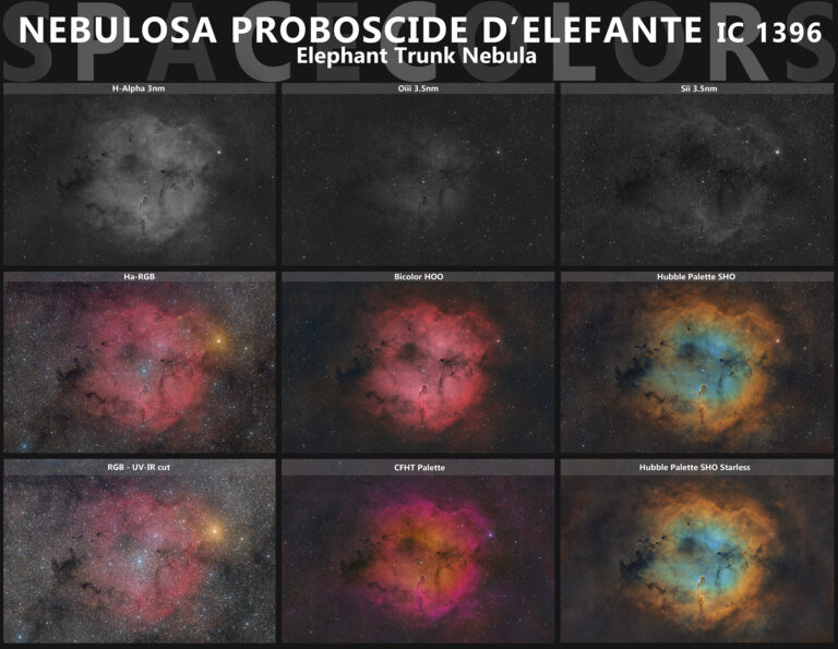 Il colore in astrofotografia deep sky: Banda larga uv-ir cut, HaRGB, Bicolor HOO, Hubble Palette, CFHT e Starless Il colore in astrofotografia deep sky dalla banda larga all'Hubble Palette