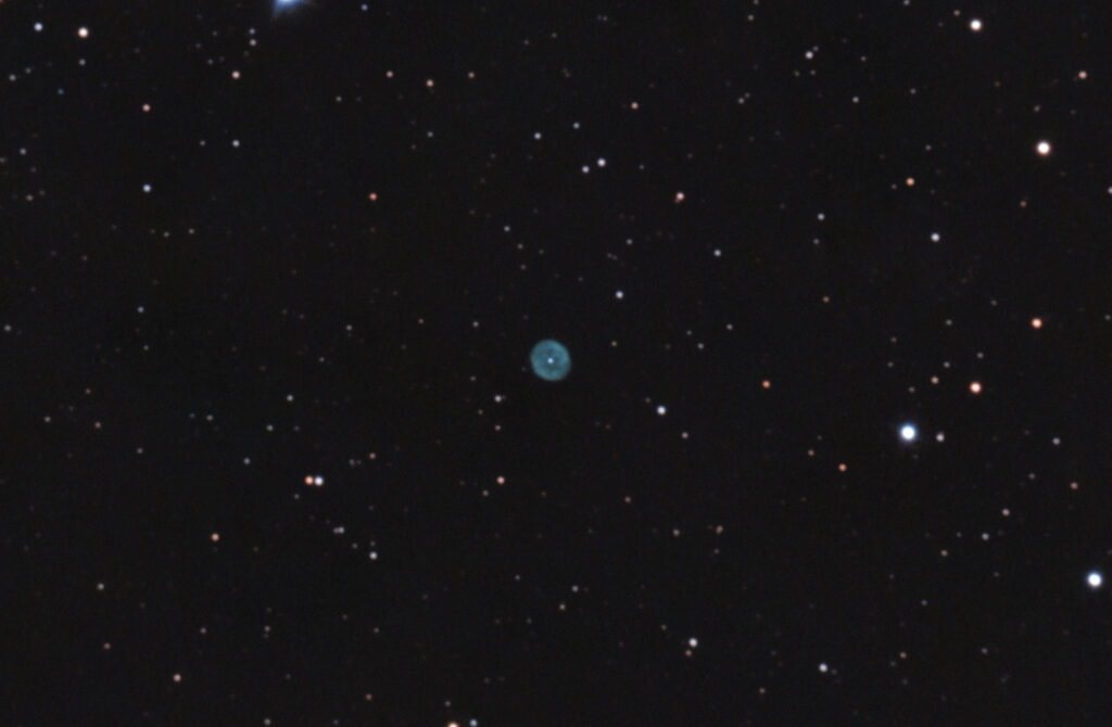 NGC 1501 fotografata rapidamente in live stack