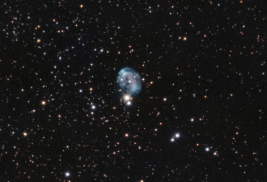 Nebulosa Planetaria Feto (Fetus Nebula) PK 93+5.2 - NGC 7008 - Ripresa in live stack in banda larga con uv-ir cut - Camera Player One Astronomy Neptune-C II e Sky-Watcher 300 F/4 - 1005x4'' Recensione e prove della camera Neptune-C II di Player One Astronomy
