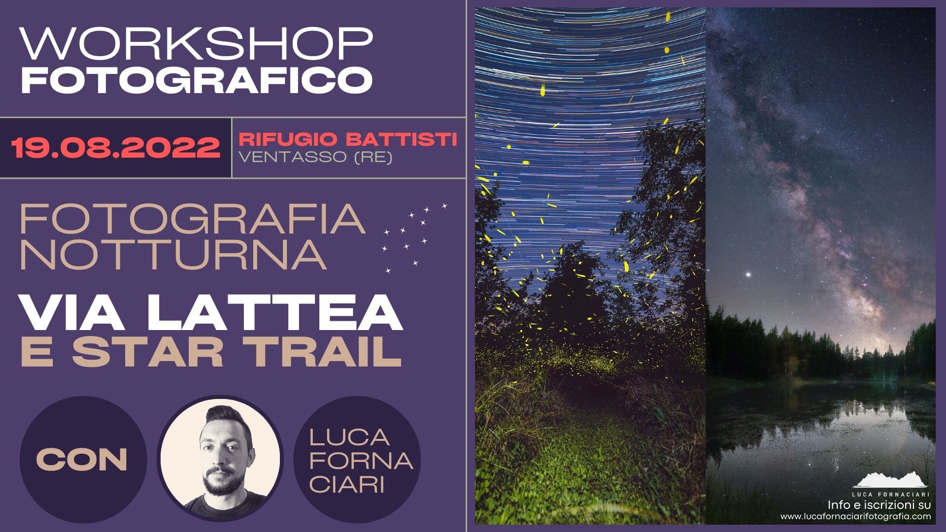Workshop di Fotografia della Via Lattea al Rifugio Battisti