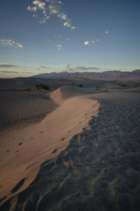 Deserto e dune di sabbia nella Death Valley