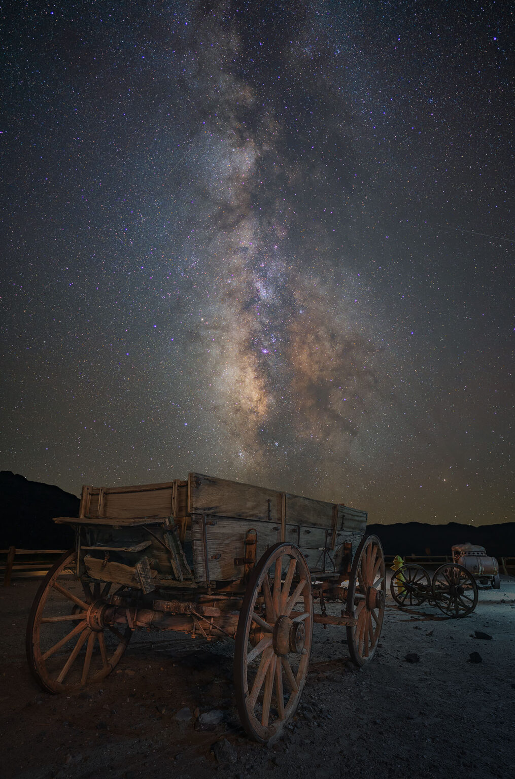 Via Lattea alla Death Valley astrofotografia parchi americani e riute 66 Astroinseguitore Omegon MiniTrack: recensione e fotografie alla Via Lattea