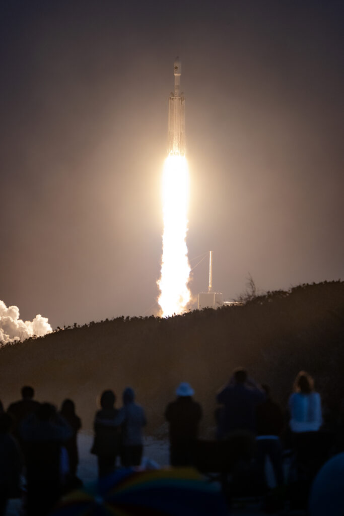 Ho fotografato un Falcon Heavy di SpaceX a Cape Canaveral, Florida, razzo, fotografare il decollo, time lapse, rientro dei booster, boosters, Falcon 9, fotografia a lunga posa, Sony, NASA, spiaggia di Playalinda beach