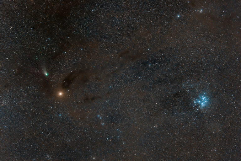 Congiunzione tra la cometa di Neanderthal C/2022 E3 (ZTF) e Marte