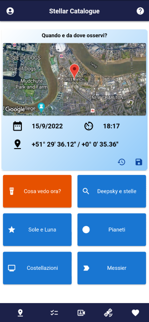 Stellar Catalogue una app per appassionati di astronomia e astrofotografia