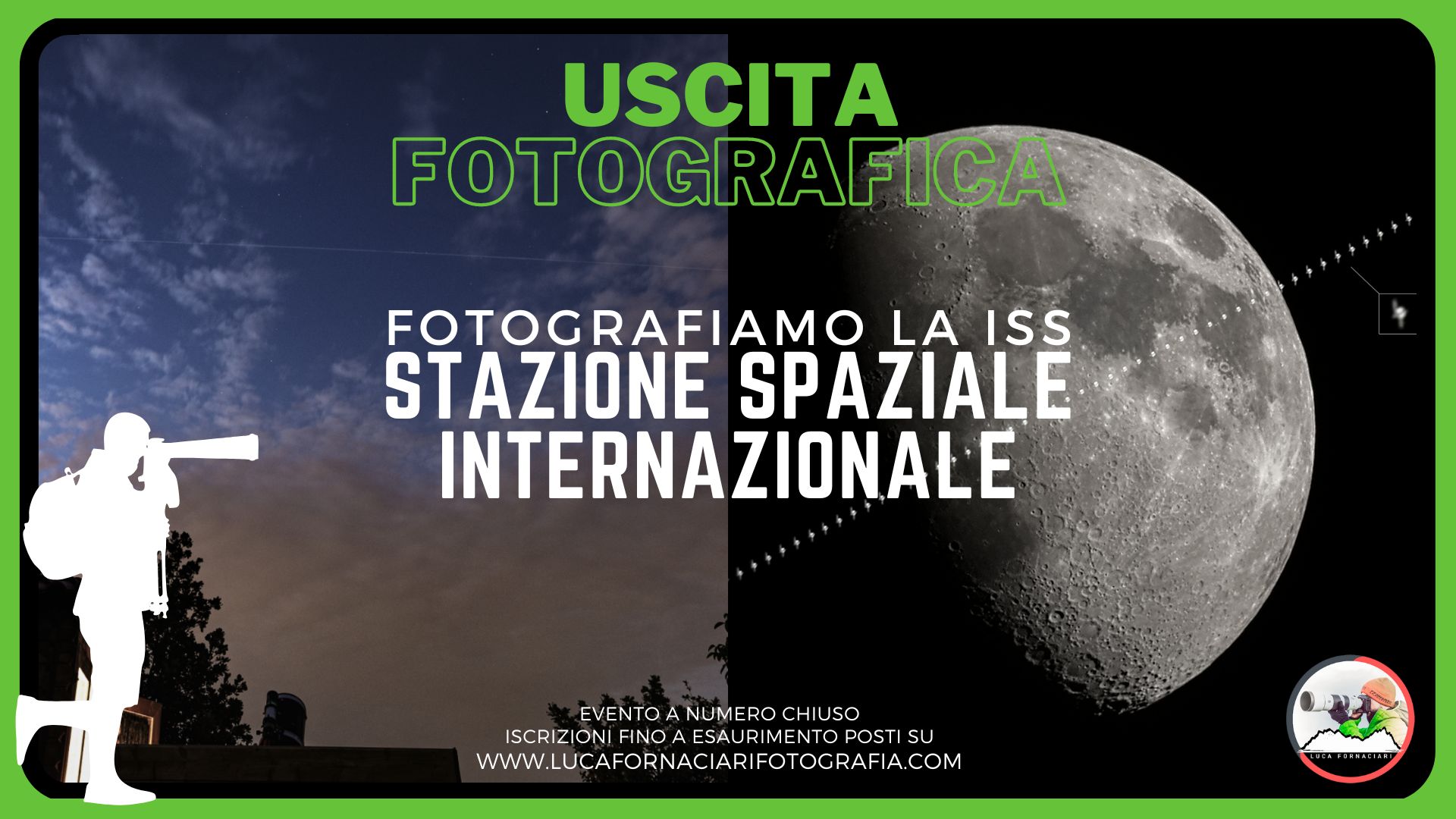 Fotografiamo la ISS Stazione Spaziale Internazionale workshop uscita fotografica time lapse timelapse stelle