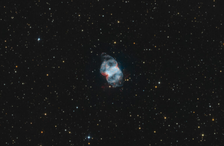 Astrofotografia sulla planetaria Piccola Manubrio M76 Little Dumbbell astrophotography player one H-alpha OIII RGB