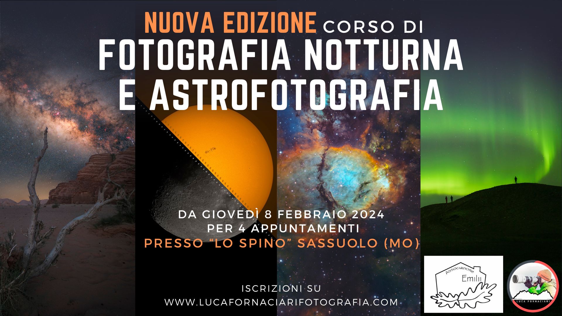 Corso di fotografia notturna e astrofotografia a Sassuolo